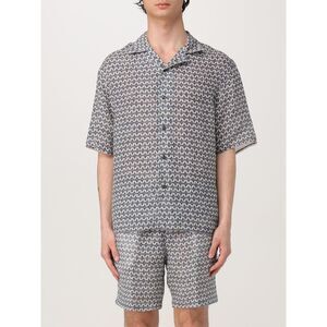 120% Lino Shirt Men Blue